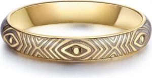 Glanzstücke München Silberring gelbgold, aus Sterling Silber