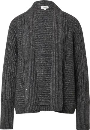 Glitzernder Cardigan mit Schalkragen