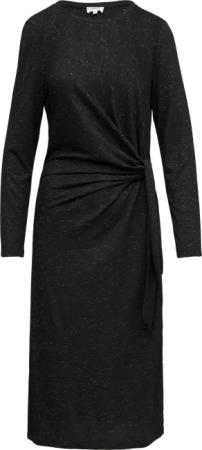 Glitzerndes Jersey-Kleid mit Knotendetail