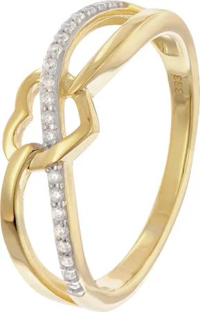 GLIZZ GL8364 Damenring Gold 333/8K Bicolor