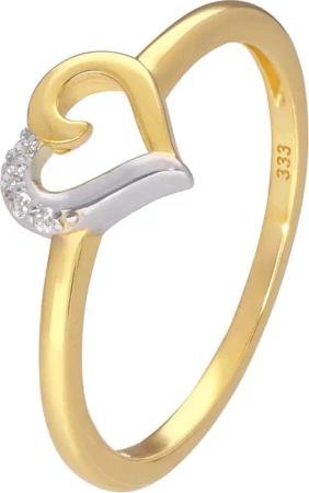 GLIZZ GL8376 Damenring Gold 333/8K Bicolor