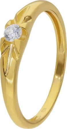 GLIZZ GL8734 Gold-Ring für Damen und Herren Gold 333/8K mit Zirkonia
