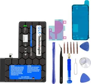 GLK-Technologies iPhone 13 Pro A2656 A2638 A2483, Handy-Akku 3350 mAh, inkl. Profi Werkzeug Set Kit