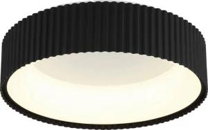 GLOBO LED-Deckenleuchte mattschwarz Opal weiß Acryl Metall H/D: ca. 13x46 cm 1 Brennstellen