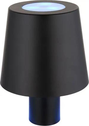 GLOBO LIGHTING LED Tischleuchte, LED-Leuchtmittel fest verbaut, Tageslichtweiß, Tischleuchte Tischlampe Flaschenlampe Akku Touch schwarz RGB LED 14 cm