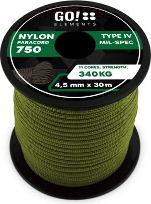GO!elements Paracord 750 - 4,5mm Seil