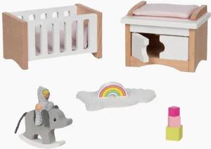 goki Puppenhausmöbel Puppenmöbel Style, Babyzimmer (packung, 12tlg., spar set), Spielspaß und Freude an der Puppenstube