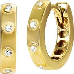 GoldDream Paar Creolen GoldDream Creole Dots Zirkonia 8K Gold (Creolen), Damen Creolen Dots aus 333 Gelbgold - 8 Karat, Farbe: gold