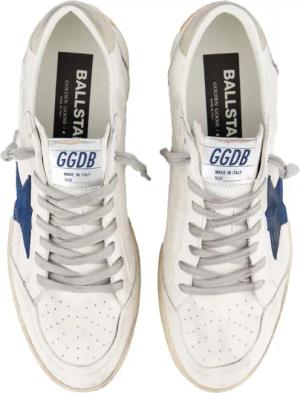 Golden Goose Low-Top Sneaker - Heren Ball Star Sneaker Wit/Blauw - Gr. 46 (EU) - in Weiß - für Damen