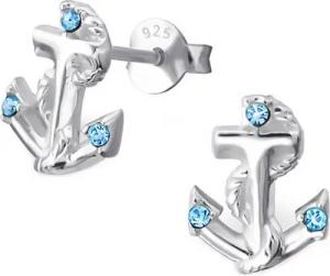 Goldene Hufeisen Paar Ohrstecker Damen Anker Ohrstecker Ohrringe aus 925 Sterling Silber mit Zirkonia (1 Paar, inkl. Etui), Ohrschmuck für Mädchen, Damen Stecker