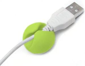 Goods+Gadgets Kabelbinder Kabelführung CableDrop (Kabelordner, 6 Stück) Weiß