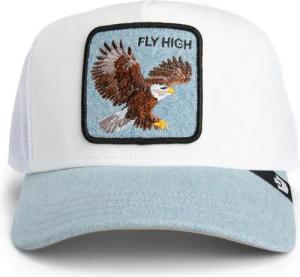 GOORIN Bros. Trucker Cap Goorin Bros. Denim Fly High Trucker Cap Light Denim (Basecap, Basecap, Meshcap, Trucker Kappe) Bedruckte Innenseite