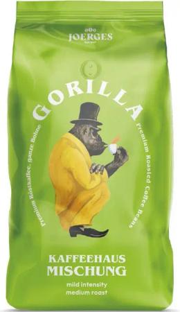Gorilla Kaffee Gorilla Kaffeehaus Mischung 1 kg, ganze Bohnen, 1 x 1000 g, Kaffeebohnen