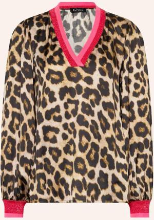 Grace Blusenshirt aus Satin mit Glitzergarn