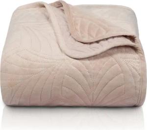 Gräfenstayn Tagesdecke Premium - Bettüberwurf mit Steppung & Blatt-Design, Warme Premium Tagesdecke