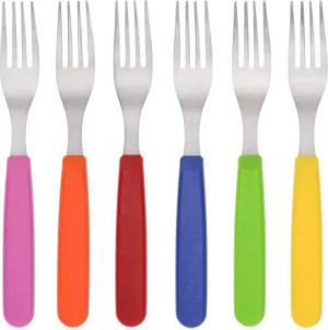 GRÄWE Tafelgabel GRÄWE Tafelgabeln, Edelstahl, bunte Griffe