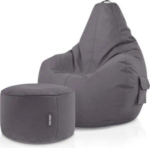 Green Bean Sitzsack Gaming Sitzsack + Hocker Cozy+Cube (Gaming Chair mit Fußhocker), Set Sitzsack mit Sitzhocker, Sitzkissen, Relax-Sessel