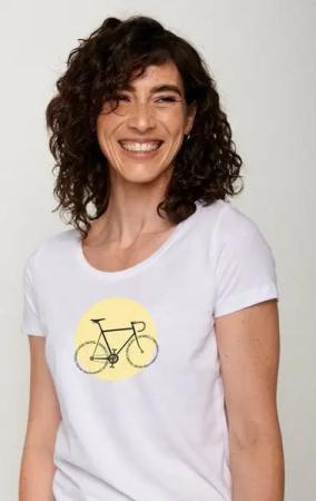GREENBOMB Bike Motto Loves - Lässiges T-Shirt aus Bio-Baumwolle / hochwertiger Print / GOTS / Fair & Vegan
