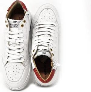 Greenwood Berlin GWB Sneaker Unisex Base high weiß rot