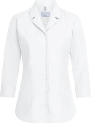 GREIFF Kurzarmbluse Greiff Corporate BASIC Damen Bluse 3/4 Kent Regular-Fit Weiß 44