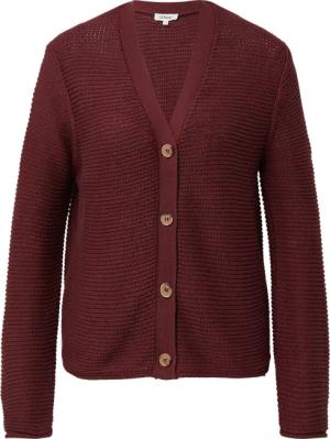 Grobstrickjacke mit Rollsaum