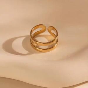 Größenverstellbarer BOHO Ring ca. Ø 17 - 19mm von Elektropulli