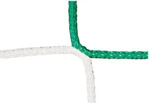 Großfeld-Fußballtornetz Schachbrettmuster Grün-Weiß Fußball Unisex Weiß