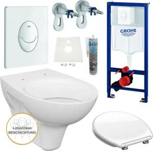 Grohe Vorwandelement WC Grohe Rapid SL Spülkasten WC Betätigungsplatte, Spar-Set