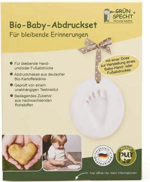 GRÜNSPECHT Handabdruck-Set Bio-Baby-Abdruckset - 1 Dose