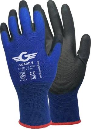 GUARD 5 Arbeitshandschuhe - 12 oder 24 Paar Arbeitshandschuhe mit PU-Beschichtung (Art.11323G) (12-St) atmungsaktiv