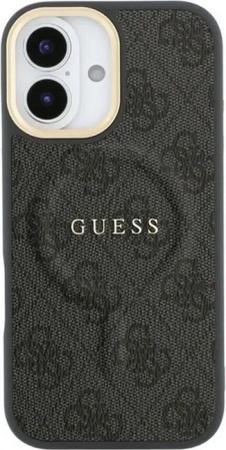 Guess Handyhülle GUESS Case für iPhone 17 Goldrahmen Magsafe Handyhülle Cover schwarz
