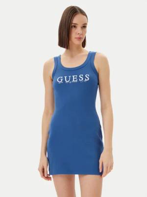 Guess Kleid für den Alltag V5GK06 K8RT2 Blau Slim Fit