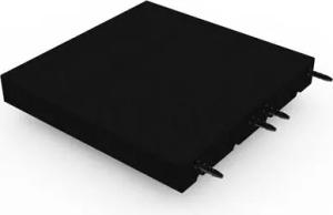 Gummifliese 75 mm – 50 x 50 cm – Schwarz – Lochverbindung