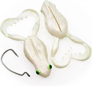 Gummiköder - Gummiköder - Flexi Frog - 6.5cm - Pearl White