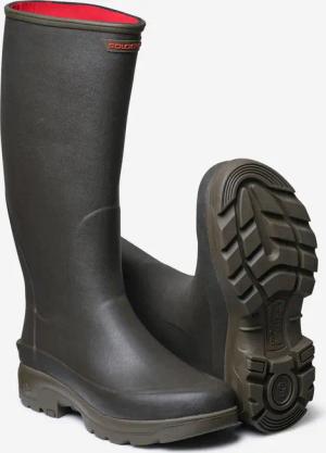 Gummistiefel 500 Herren Neopren warm grün