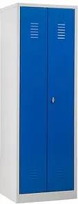 Gürkan Spind lichtgrau, enzianblau 103452, 1 Schließfach 60,0 x 50,0 x 180,0 cm
