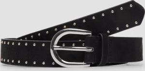 Gürtel in Veloursleder-Optik mit Nieten