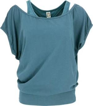Guru-Shop T-Shirt Lagentop, Bio Baumwolle Yogashirt mit.. alternative Bekleidung