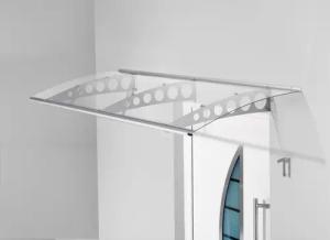 Gutta Typ PT/ET Pultvordach Edelstahl, 240 x 90 cm