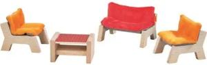 HABA 303840 Little Friends – Puppenhaus-Möbel Wohnzimmer