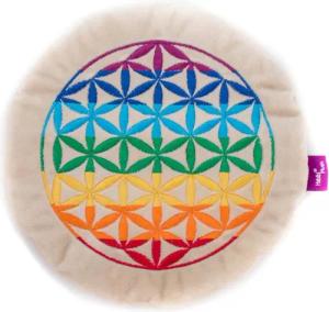 Habibi Plush Wärmekissen Habibi Plush Körnerkissen 1715 Blume des Lebens bunt