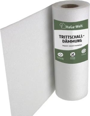 HaGa Trittschalldämmfolie Trittschalldämmung PE-Schaumfolie für Laminat 1,25m Breite und 5mm