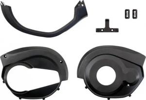 Haibike GEN3 Alloy Motorabdeckungs Set li/re/mi, Montageplatte, Befestigungsp...