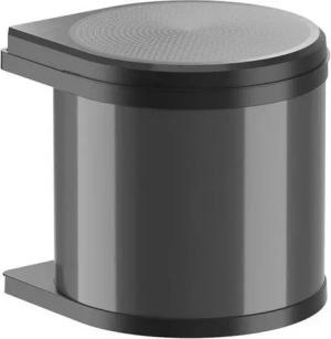 Hailo Einbaumülleimer Hailo Abfallsammler 3512071 Mono 12 Liter Dunkelgrau Schwarz, für Schrankbreite ab 400 mm mit Drehtür