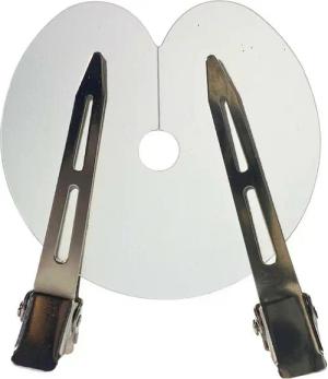 hair2heart Echthaar-Extension 10 x Schutzschablone mit Klammern