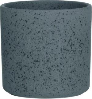 Hakbijl Glass Blumentopf Keramiktöpfe, Farbe: Schwarz, Motiv: Gesprenkelt