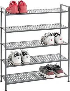 HAKU Möbel Schuhregal anthrazit 73,0 x 25,0 x 90,0 cm, 1 St.