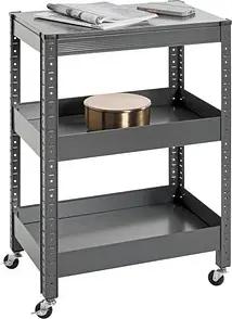 HAKU Möbel Servierwagen grau 50,0 x 32,0 x 75,0 cm