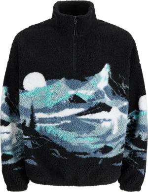 Halb durchgehender Fleece-Pullover Jack & Jones Teddy