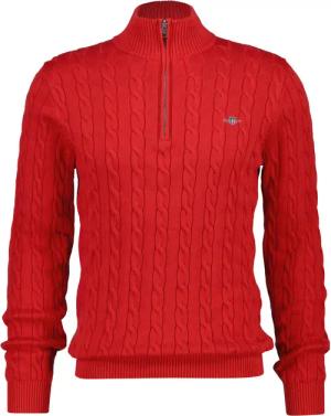 Halb-zip Baumwollstrickpullover Gant